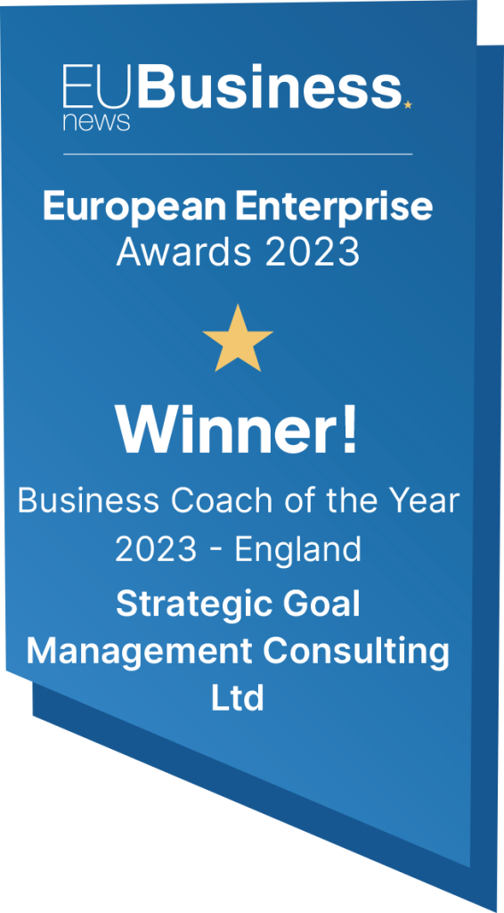 Business Coach of the Year award England 2023 Michael Vincent Strategic Goal Management Consulting