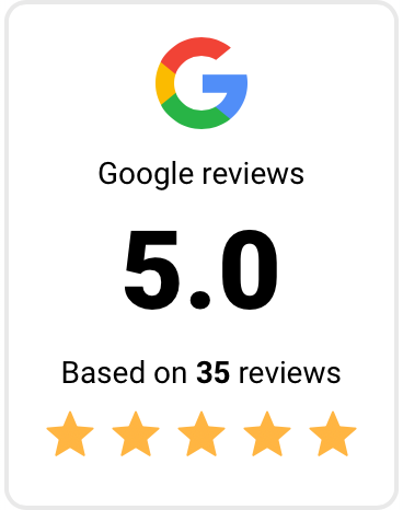 5 star Google Reviews