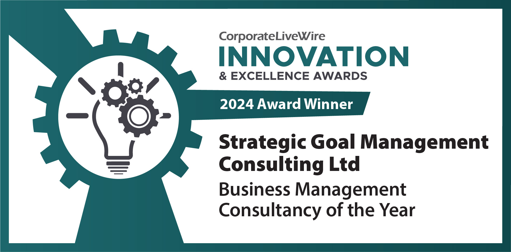 Business consultancy of the year award 2024 by Corporate Live Wire