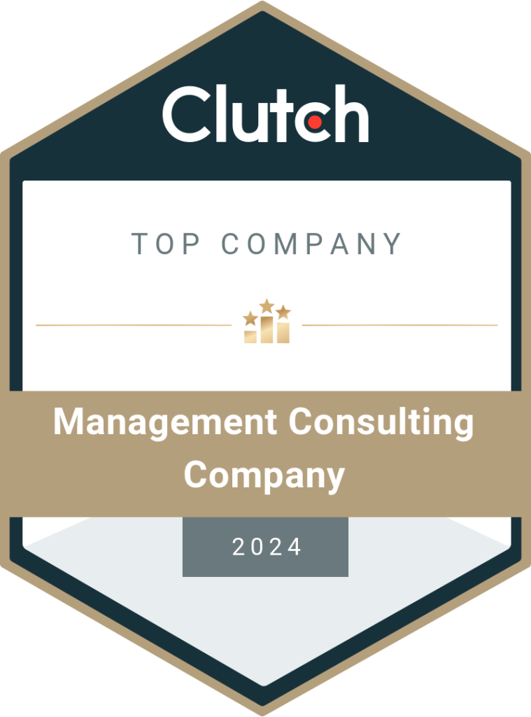 Top management consulting company badge for Strategic Goal Management from Clutch